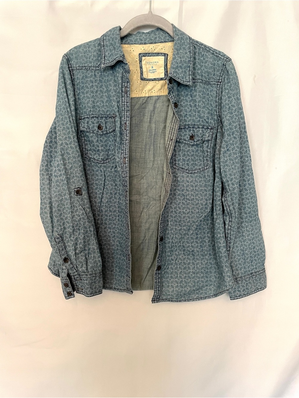 Sonoma Denim Design Medium Women Cowgirl Southwestern Western Horse Farm